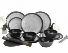 Granite Grey Melamine 12pc Set