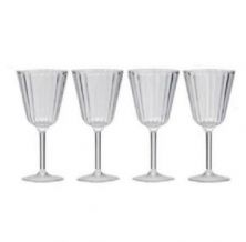 Crystal Line Clear Wine Glass 220ml 4pk