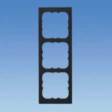 Matt Black C-Line CG Range 3 Way Faceplate