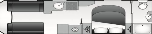 2024 Coachman Laser Xcel 875 (D) Layout