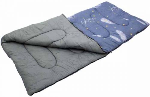 Quest Blue Feather Square Sleeping Bag 60oz