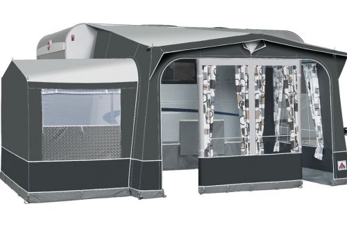 2022 Dorema Safari XL Touring Porch Awning: Charcoal/Grey: Safari XL Steel Frame