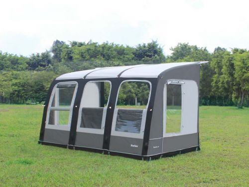 2022 CampTech Starline 260, 300 and 390 Air Porch Awning: Anthracite/Light Grey: Starline Air 390 Porch Options: Starline Air 390