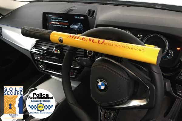 Milenco High Security Steering Wheel Lock Yellow **** Special Offer ****