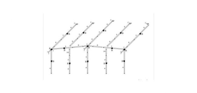 3 x 25mm Steel Storm Pole (Dorema) including the 27.00 Postage